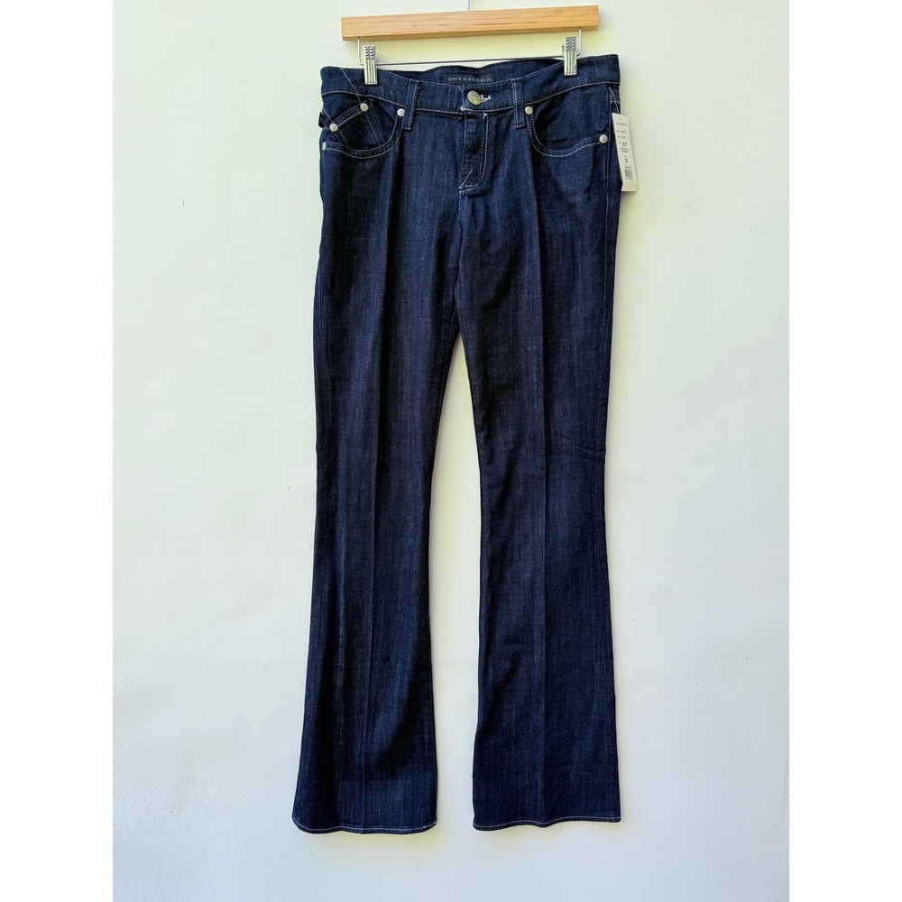 NEW Rock & Republic Womens 29 Kasandra Jeans Bootcut Y2K Indie Low Rise Sleaze - Picture 2 of 10